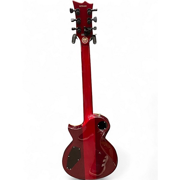 Used ESP Eclipse Custom Black Cherry Quilt Solid Body Electric Guitar