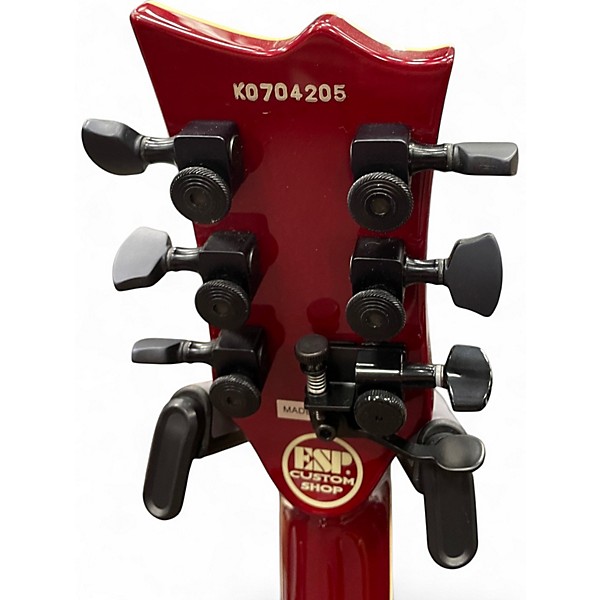 Used ESP Eclipse Custom Black Cherry Quilt Solid Body Electric Guitar