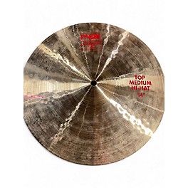 Used Paiste 14in 2002 Medium Hi Hat Pair Cymbal