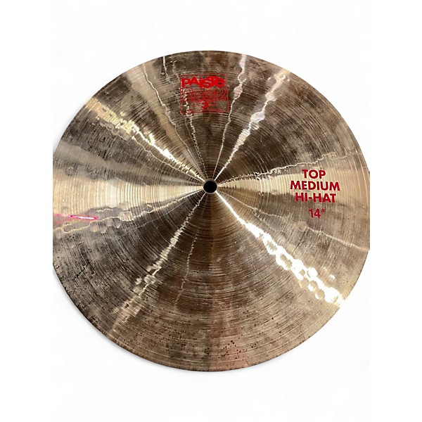 Used Paiste 14in 2002 Medium Hi Hat Pair Cymbal