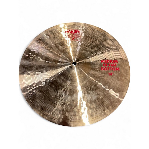 Used Paiste 14in 2002 Medium Hi Hat Pair Cymbal