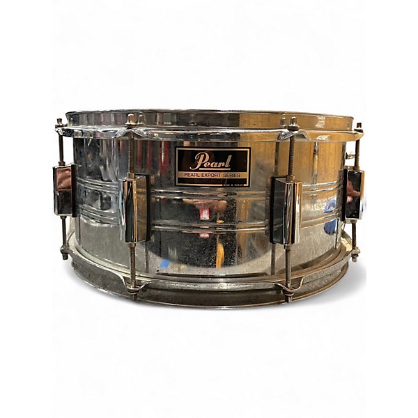 Used Pearl 6.5X14 Export Snare silver Drum