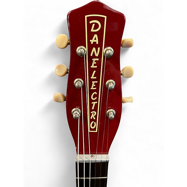 Used Danelectro 56 U-2 Reissue  Commie Red Solid Body Electric Guitar