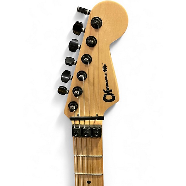 Used Charvel PRO MOD DK SATCHEL SIGNATURE SATIN WHITE BENGAL Solid Body Electric Guitar