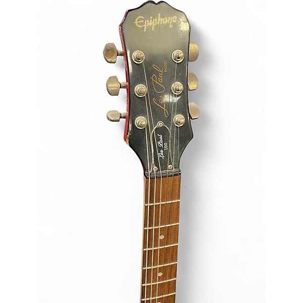 Used Epiphone Les Paul 100 Bolt On 2 Color Sunburst Solid Body Electric Guitar