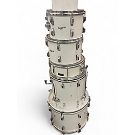 Vintage 1970s Rogers 5 Piece Vintage Classic White Drum Kit