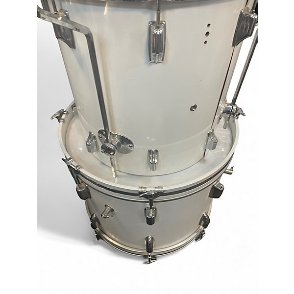 Vintage 1970s Rogers 5 Piece Vintage Classic White Drum Kit