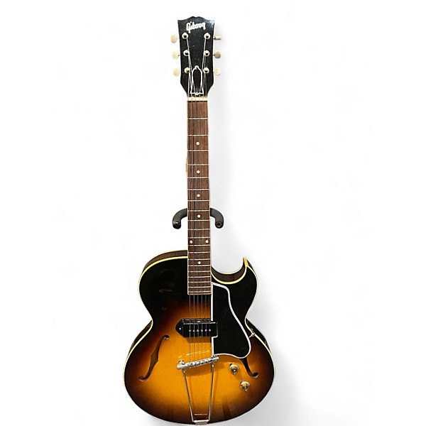 Vintage 1957 Gibson ES225T Sunburst Hollow Body Electric Guitar
