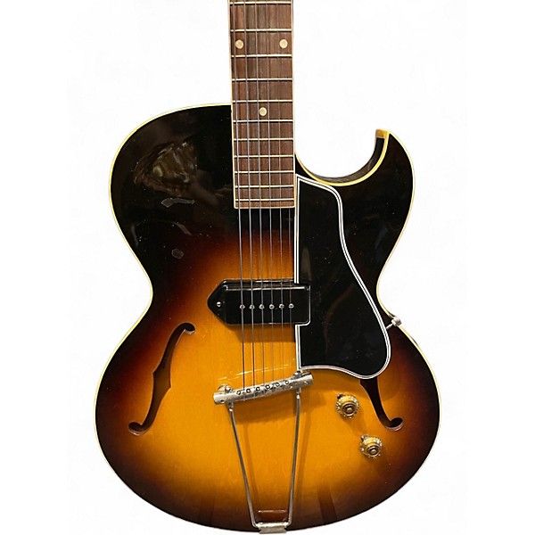 Vintage 1957 Gibson ES225T Sunburst Hollow Body Electric Guitar