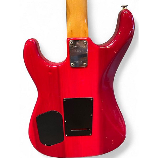 Vintage 1980s Kramer Pacer Red Solid Body Electric Guitar