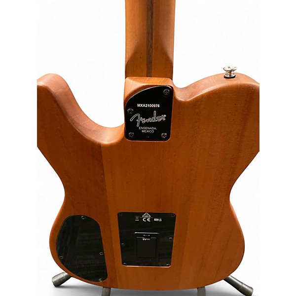 Used Fender Acoustasonic Player Telecaster Atomic White Acoustic Electric Guitar