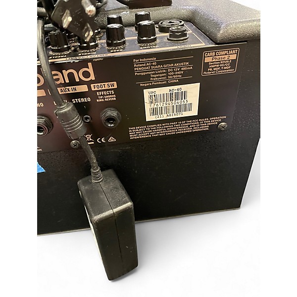 Used Roland AC40 Acoustic Guitar Combo Amp