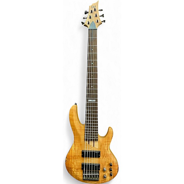 Used ESP LTD B206SM 6 String Spalted Maple Electric Bass Guitar