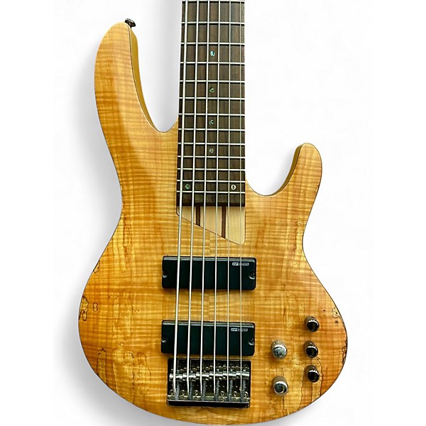 Used ESP LTD B206SM 6 String Spalted Maple Electric Bass Guitar
