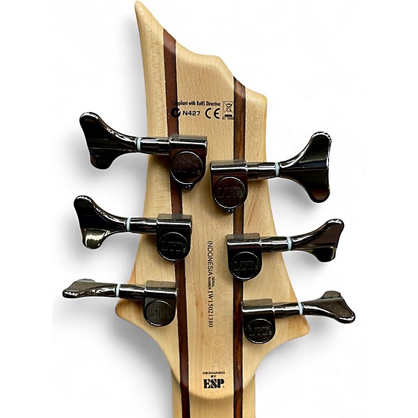 Used ESP LTD B206SM 6 String Spalted Maple Electric Bass Guitar