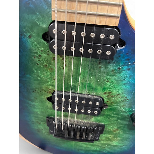 Used Ibanez RGDIX7MPB Surreal blue Solid Body Electric Guitar