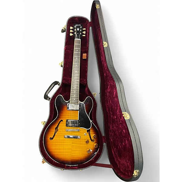 Used Gibson CS336 Custom Shop sunburst Hollow Body Electric Guitar