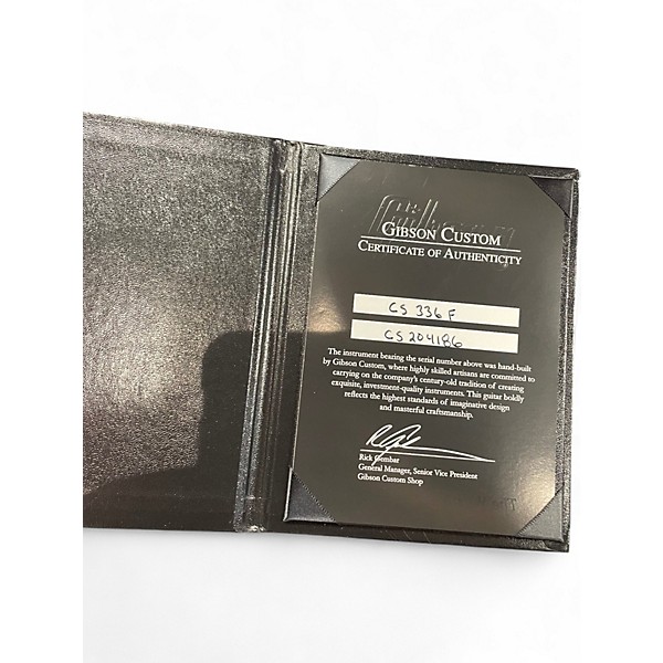 Used Gibson CS336 Custom Shop sunburst Hollow Body Electric Guitar