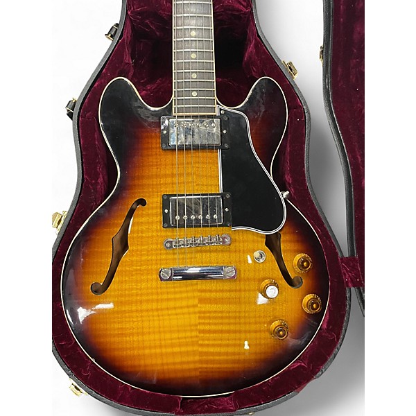 Used Gibson CS336 Custom Shop sunburst Hollow Body Electric Guitar