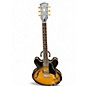 Used Gibson ES335 Satin 2 Tone Sunburst Hollow Body Electric Guitar thumbnail