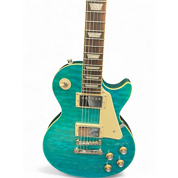Used Epiphone Les Paul Standard Ocean Turquoise Solid Body Electric Guitar