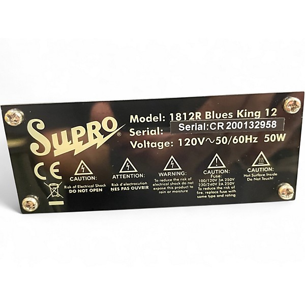 Used Supro BLUES KING 12 Tube Guitar Combo Amp
