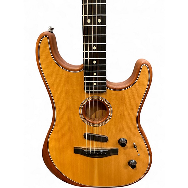 Used Fender Acoustasonic Player Telecaster Mahogany Acoustic Electric Guitar