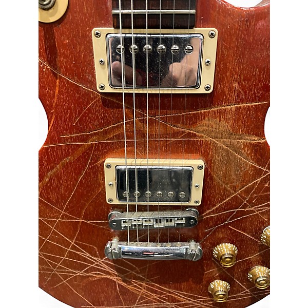 Used Gibson LES PAUL CUSTOM Burgundy Solid Body Electric Guitar