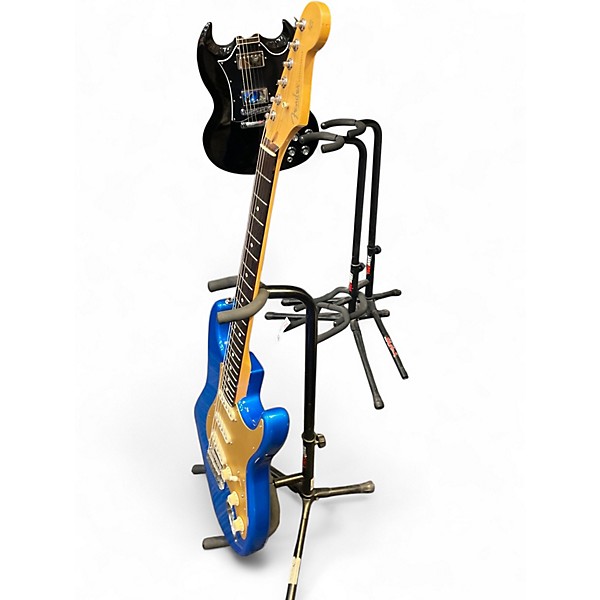 Used Fender Standard Stratocaster Chrome Blue Solid Body Electric Guitar