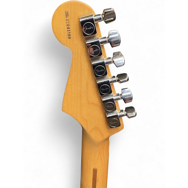 Used Fender Standard Stratocaster Chrome Blue Solid Body Electric Guitar