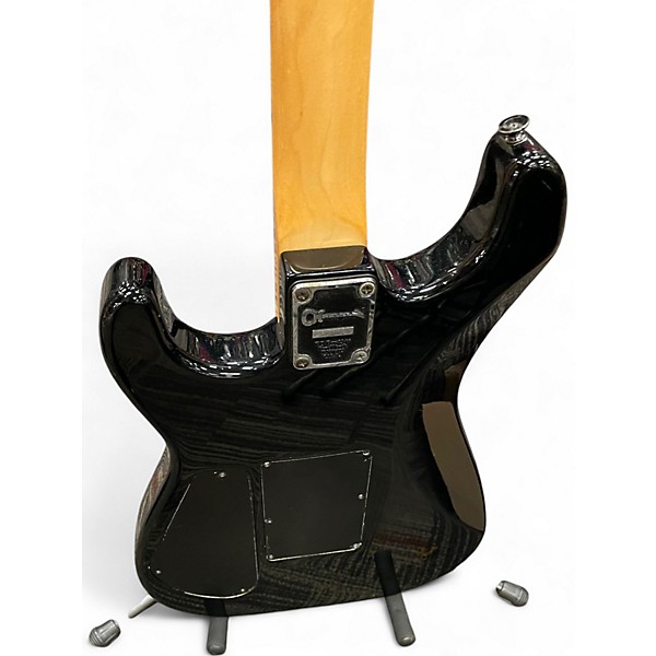 Vintage 1980s Charvel MODEL 3 Black Solid Body Electric Guitar