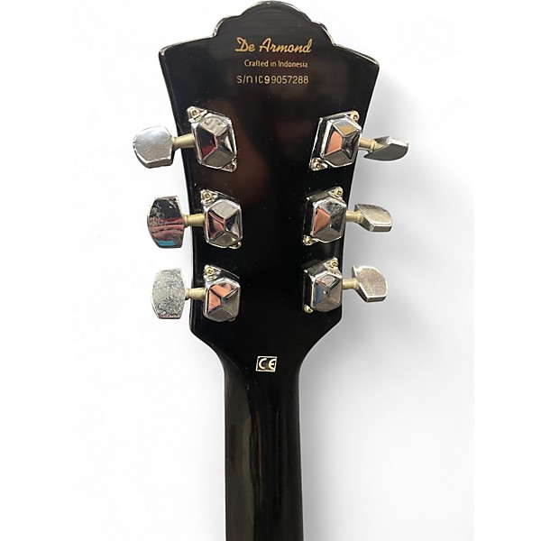 Used DeArmond M65 Black Solid Body Electric Guitar