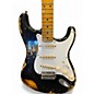 Used Fender custom shop 50's Stratocaster Relic Black/2-tone sunburst undercoat Solid Body Electric Guitar