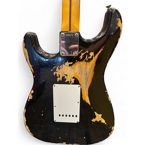Used Fender custom shop 50's Stratocaster Relic Black/2-tone sunburst undercoat Solid Body Electric Guitar
