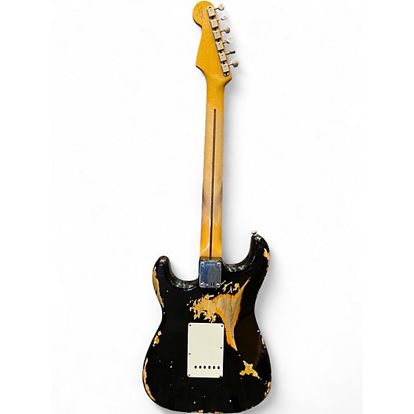 Used Fender custom shop 50's Stratocaster Relic Black/2-tone sunburst undercoat Solid Body Electric Guitar