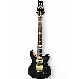 Used PRS SE Custom 24 Trans Black Solid Body Electric Guitar