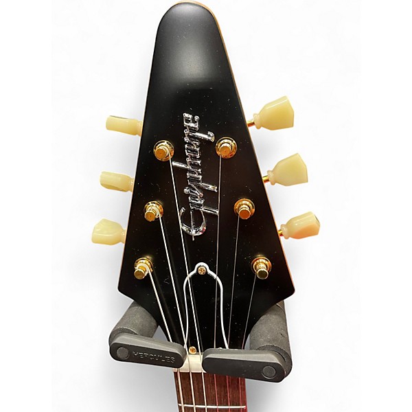 Used Epiphone 1958 Korina Flying V Outfit Aged Natural Solid Body Electric Guitar