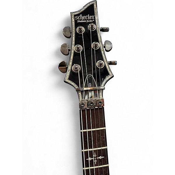 Used Schecter Guitar Research Hellraiser C1 Trans Black Solid Body Electric Guitar