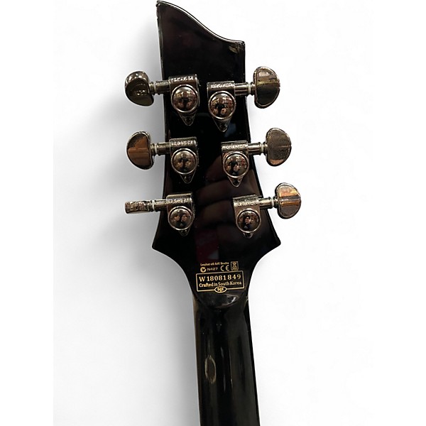 Used Schecter Guitar Research Hellraiser C1 Trans Black Solid Body Electric Guitar