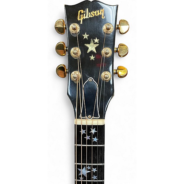 Used Gibson Starburst Vintage Amber Acoustic Electric Guitar