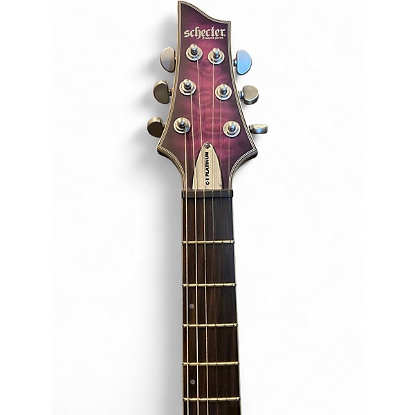 Used Scherzer C-1 Platinum Purple Solid Body Electric Guitar