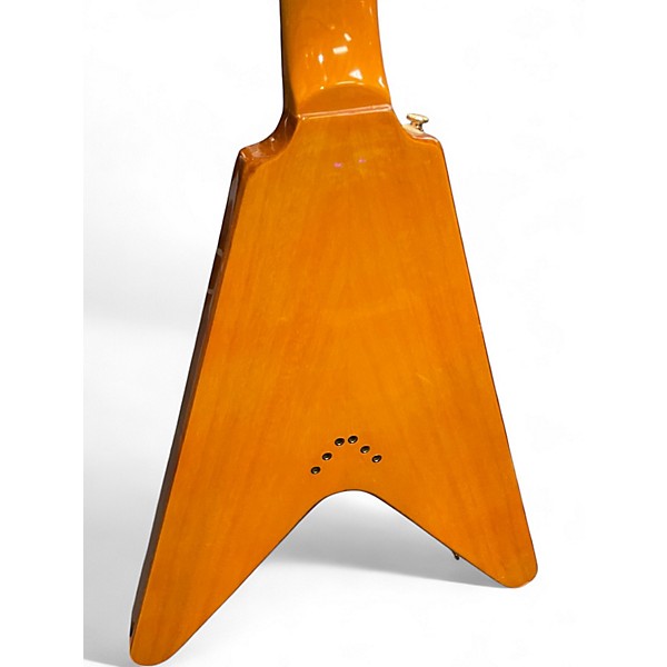 Used Epiphone 1958 Korina Flying V Natural Solid Body Electric Guitar