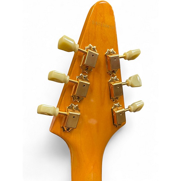 Used Epiphone 1958 Korina Flying V Natural Solid Body Electric Guitar