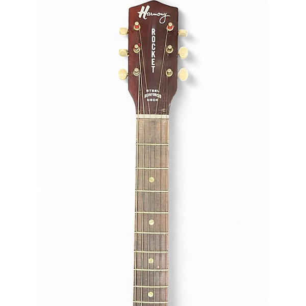 Used 1960s Harmony ROCKET H53 2 TONE RED BURST Hollow Body Electric Guitar