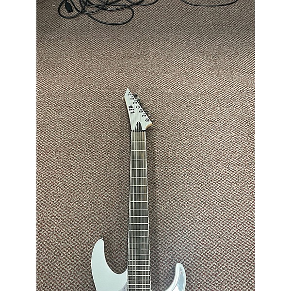 Used Ltd LTD Ken Susi KS-M-7 Evertune 7-String Silver Oyster Pearl Solid Body Electric Guitar