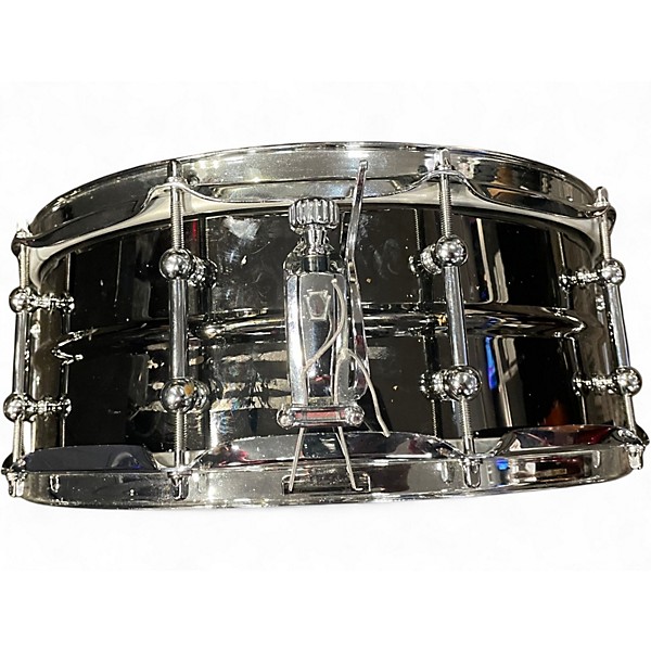 Used Ludwig 14X5 Universal Black Brass Black Brass Drum