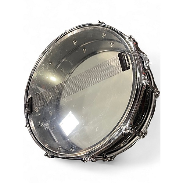 Used Ludwig 14X5 Universal Black Brass Black Brass Drum