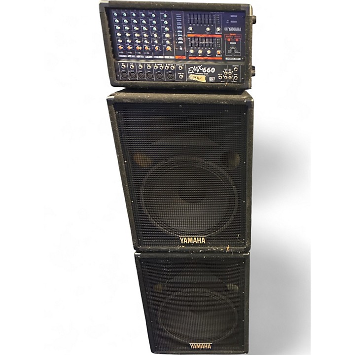 Used Yamaha EMX660 PA Package Sound Package | Guitar Center