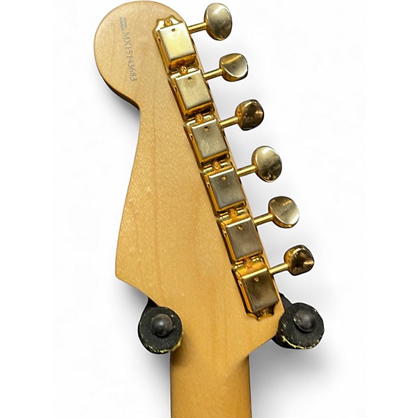 Used Fender Deluxe Stratocaster Sapphire Blue Trans Solid Body Electric Guitar