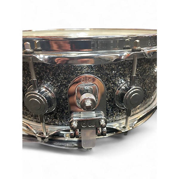 Used DW 5.5X14 Jazz Series Snare Black and Silver Drum